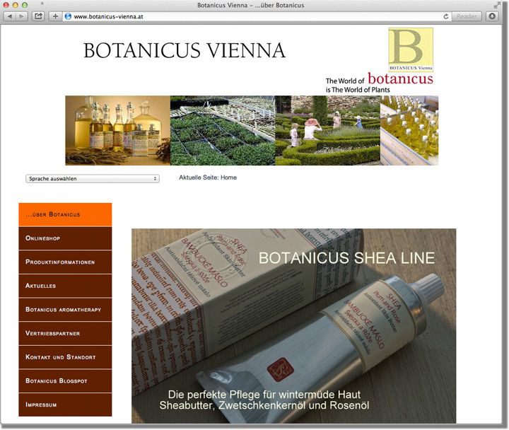 Website Botanicus Vienna